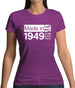 Made In 1949 All British Parts Crown Womens T-Shirt