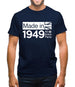Made In 1949 All British Parts Crown Mens T-Shirt