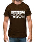 Made In 1950 All British Parts Crown Mens T-Shirt