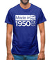 Made In 1950 All British Parts Crown Mens T-Shirt