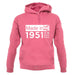 Made In 1951 All British Parts Crown unisex hoodie