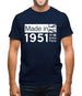 Made In 1951 All British Parts Crown Mens T-Shirt