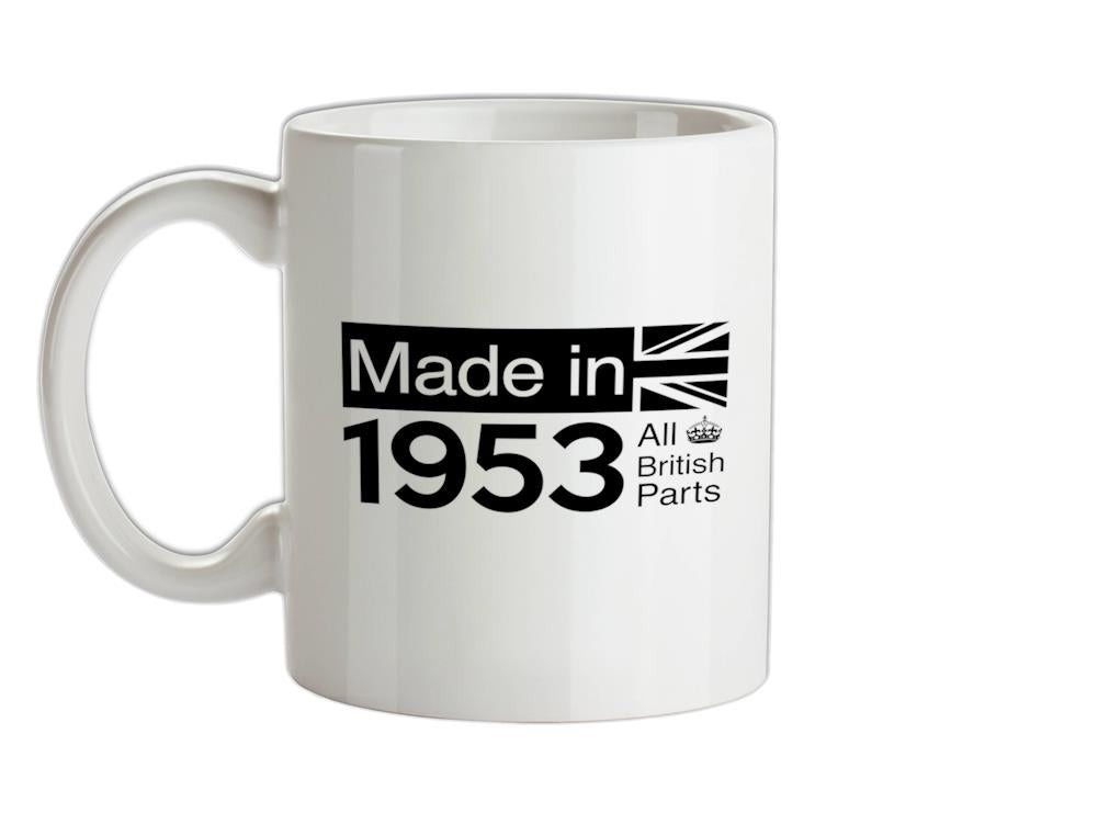 Made In 1953 All British Parts Crown Ceramic Mug