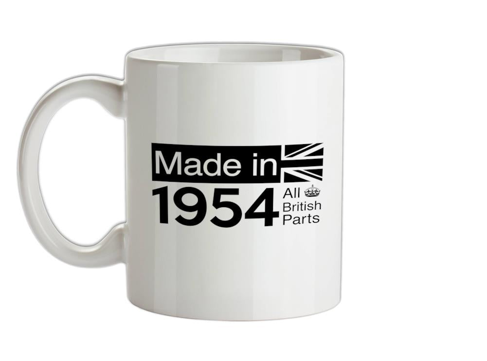 Made In 1954 All British Parts Crown Ceramic Mug