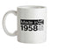 Made In 1958 All British Parts Crown Ceramic Mug