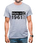 Made In 1961 All British Parts Crown Mens T-Shirt