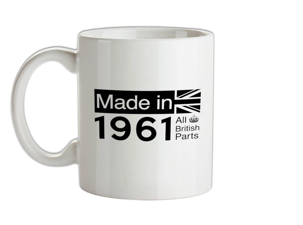 Made In 1961 All British Parts Crown Ceramic Mug