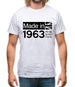 Made In 1963 All British Parts Crown Mens T-Shirt