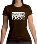 Made In 1963 All British Parts Crown Womens T-Shirt