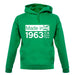Made In 1963 All British Parts Crown unisex hoodie