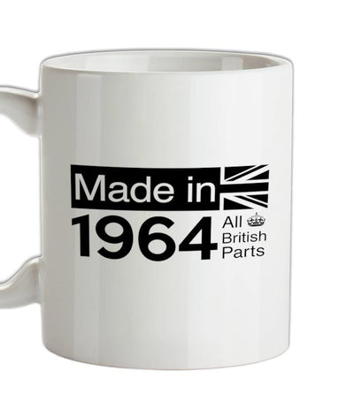 Made In 1964 All British Parts Crown Ceramic Mug
