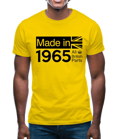 Made In 1965 All British Parts Crown Mens T-Shirt