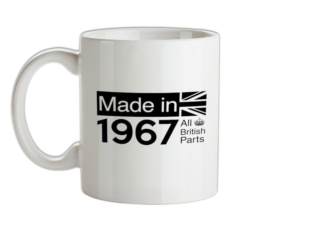 Made In 1967 All British Parts Crown Ceramic Mug