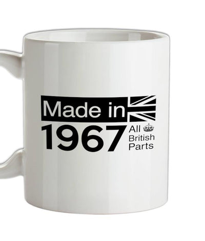 Made In 1967 All British Parts Crown Ceramic Mug