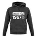 Made In 1967 All British Parts Crown unisex hoodie