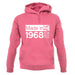 Made In 1968 All British Parts Crown unisex hoodie