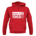 Made In 1968 All British Parts Crown unisex hoodie