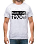 Made In 1970 All British Parts Crown Mens T-Shirt