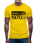 Made In 1970 All British Parts Crown Mens T-Shirt