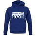 Made In 1970 All British Parts Crown unisex hoodie