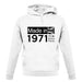 Made In 1971 All British Parts Crown unisex hoodie