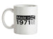 Made In 1971 All British Parts Crown Ceramic Mug