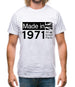 Made In 1971 All British Parts Crown Mens T-Shirt