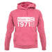 Made In 1971 All British Parts Crown unisex hoodie