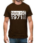 Made In 1971 All British Parts Crown Mens T-Shirt