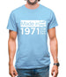 Made In 1971 All British Parts Crown Mens T-Shirt