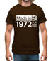 Made In 1972 All British Parts Crown Mens T-Shirt