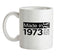 Made In 1973 All British Parts Crown Ceramic Mug