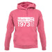 Made In 1973 All British Parts Crown unisex hoodie