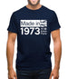 Made In 1973 All British Parts Crown Mens T-Shirt