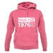 Made In 1976 All British Parts Crown unisex hoodie
