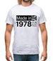 Made In 1978 All British Parts Crown Mens T-Shirt