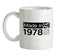 Made In 1978 All British Parts Crown Ceramic Mug