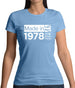 Made In 1978 All British Parts Crown Womens T-Shirt