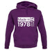 Made In 1978 All British Parts Crown unisex hoodie