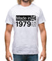 Made In 1979 All British Parts Crown Mens T-Shirt