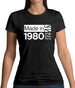 Made In 1980 All British Parts Crown Womens T-Shirt