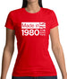 Made In 1980 All British Parts Crown Womens T-Shirt