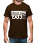 Made In 1983 All British Parts Crown Mens T-Shirt