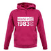 Made In 1983 All British Parts Crown unisex hoodie