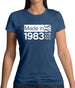 Made In 1983 All British Parts Crown Womens T-Shirt