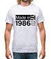 Made In 1986 All British Parts Crown Mens T-Shirt