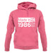 Made In 1986 All British Parts Crown unisex hoodie