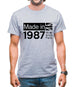 Made In 1987 All British Parts Crown Mens T-Shirt