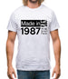 Made In 1987 All British Parts Crown Mens T-Shirt