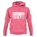 Made In 1987 All British Parts Crown unisex hoodie
